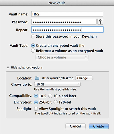 encrypted dmg
